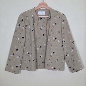 Vtg Quilted Silk Jacket Womens 40 US 8 Werner Graumann Pret A Porter Art To Wear